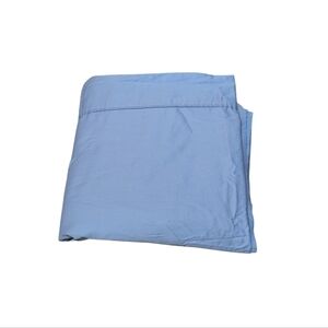 Lauren Ralph Lauren Periwinkle Blue 100% Cotton Sateen Flat Sheet Queen Classic